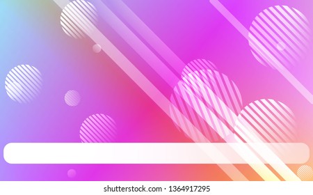 Abstract Shiny Moderns, Lines, Circle, Space for Text. For Cover Page, Landing Page, Banner. Vector Illustration with Color Gradient