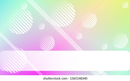 Abstract Shiny Moderns, Lines, Circle, Space for Text. For Cover Page, Landing Page, Banner. Vector Illustration with Color Gradient