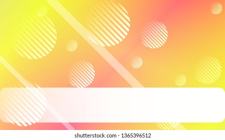 Abstract Shiny Moderns, Lines, Circle, Space for Text. For Cover Page, Landing Page, Banner. Vector Illustration with Color Gradient