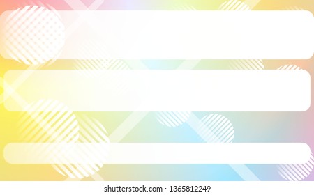 Abstract Shiny Moderns, Lines, Circle, Space for Text. For Cover Page, Landing Page, Banner. Vector Illustration with Color Gradient