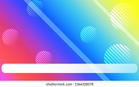 Abstract Shiny Moderns, Lines, Circle, Space for Text. For Cover Page, Landing Page, Banner. Vector Illustration with Color Gradient