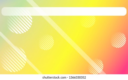 Abstract Shiny Moderns, Lines, Circle, Space for Text. For Cover Page, Landing Page, Banner. Vector Illustration with Color Gradient