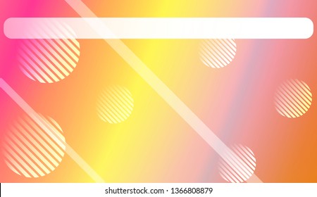 Abstract Shiny Moderns, Lines, Circle, Space for Text. For Cover Page, Landing Page, Banner. Vector Illustration with Color Gradient
