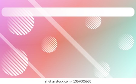 Abstract Shiny Moderns, Lines, Circle, Space for Text. For Cover Page, Landing Page, Banner. Vector Illustration with Color Gradient