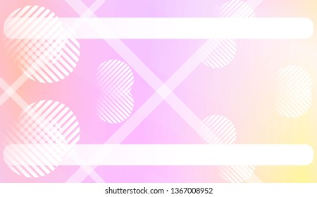 Abstract Shiny Moderns, Lines, Circle, Space for Text. For Cover Page, Landing Page, Banner. Vector Illustration with Color Gradient