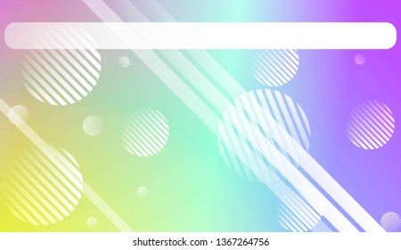 Abstract Shiny Moderns, Lines, Circle, Space for Text. For Cover Page, Landing Page, Banner. Vector Illustration with Color Gradient