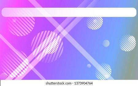 Abstract Shiny Moderns, Lines, Circle, Space for Text. For Cover Page, Landing Page, Banner. Vector Illustration with Color Gradient