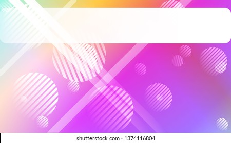 Abstract Shiny Moderns, Lines, Circle, Space for Text. For Business Presentation Wallpaper, Flyer, Cover. Vector Illustration with Color Gradient