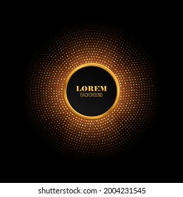 Abstract shiny mosaic backgrounds. Vector round frames with different sparkles. Festive disco lights.