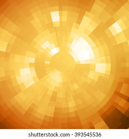 Abstract shiny mosaic gold background