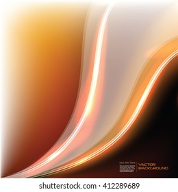 Abstract Shiny Orange Background. Vector Illustration.