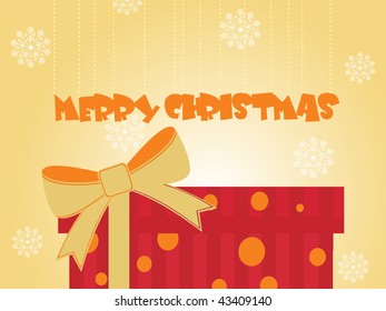 abstract shiny pattern background with gift box for christmas day