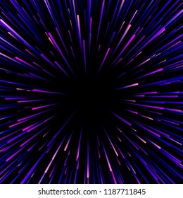 Abstract shiny purple festive poster with firework. Vector background.
