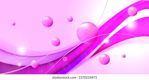Abstract shiny purple wave background.