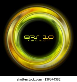 Abstract shiny rings background. Vector logo eps 10