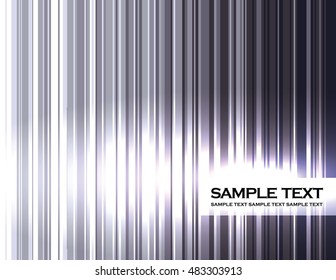 Abstract Shiny Silver Background with Stripes.