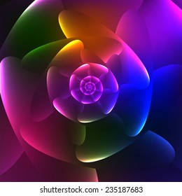 Abstract shiny spiral bright background. Vector. EPS 10.