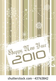 abstract shiny star pattern lines background with grungy 2010 banner