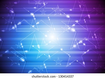 Abstract shiny stars background. Vector design eps 10