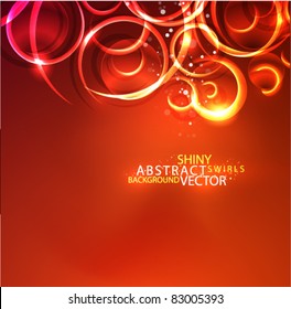Abstract shiny swirls. EPS10 vector background