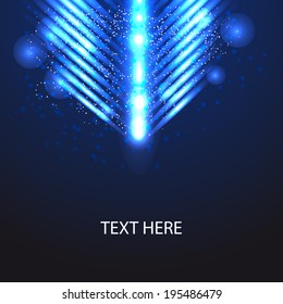 Abstract shiny technology arrow