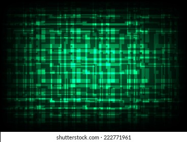 Abstract shiny technology lines and light dark green color background