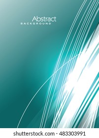 Abstract Shiny Turquoise Background.