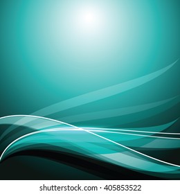 Abstract Shiny Turquoise Background. Vector Illustration.