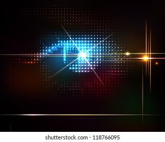 Abstract shiny vector technology trendy background.