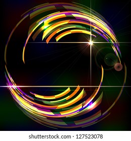Abstract shiny vector technology trendy background.