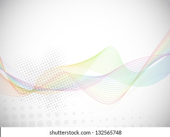 Abstract shiny wave background. EPS 10.