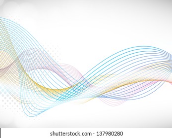 Abstract shiny wave background. EPS 10.