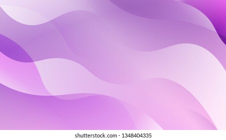 Abstract Shiny Waves. For Cover Page, Landing Page, Banner. Vector Illustration with Color Gradient