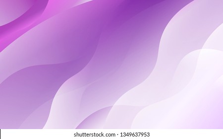 Abstract Shiny Waves. For Cover Page, Landing Page, Banner. Vector Illustration with Color Gradient