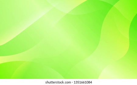 Abstract Shiny Waves. For Cover Page, Landing Page, Banner. Vector Illustration with Color Gradient