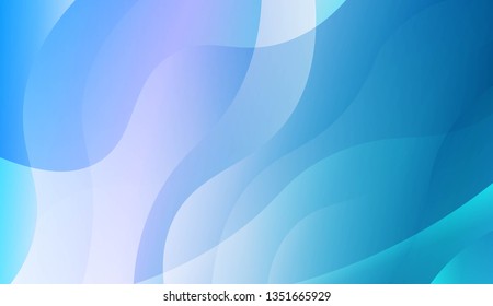 Abstract Shiny Waves. For Cover Page, Landing Page, Banner. Vector Illustration with Color Gradient
