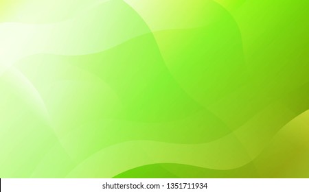 Abstract Shiny Waves. For Cover Page, Landing Page, Banner. Vector Illustration with Color Gradient