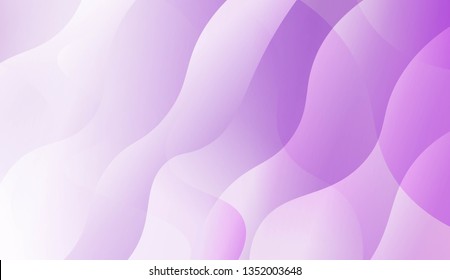 Abstract Shiny Waves. For Cover Page, Landing Page, Banner. Vector Illustration with Color Gradient