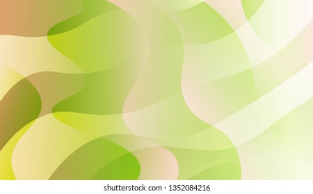 Abstract Shiny Waves. For Cover Page, Landing Page, Banner. Vector Illustration with Color Gradient