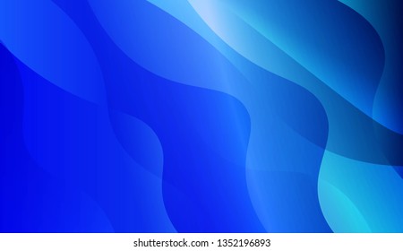 Abstract Shiny Waves. For Cover Page, Landing Page, Banner. Vector Illustration with Color Gradient