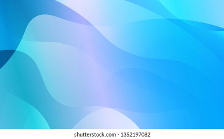 Abstract Shiny Waves. For Cover Page, Landing Page, Banner. Vector Illustration with Color Gradient