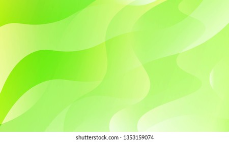 Abstract Shiny Waves. For Cover Page, Landing Page, Banner. Vector Illustration with Color Gradient