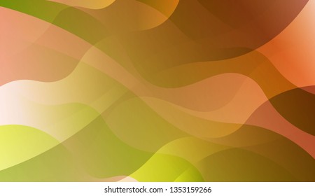 Abstract Shiny Waves. For Cover Page, Landing Page, Banner. Vector Illustration with Color Gradient