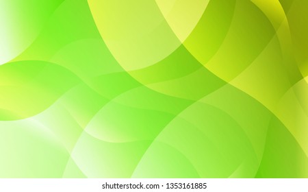 Abstract Shiny Waves. For Cover Page, Landing Page, Banner. Vector Illustration with Color Gradient