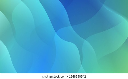 Abstract Shiny Waves. For Creative Templates, Cards, Color Covers Set. Vector Illustration with Color Gradient