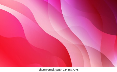 Abstract Shiny Waves. For Creative Templates, Cards, Color Covers Set. Vector Illustration with Color Gradient