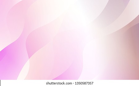 Abstract Shiny Waves. For Creative Templates, Cards, Color Covers Set. Vector Illustration with Color Gradient