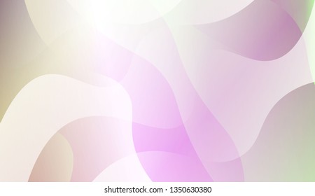 Abstract Shiny Waves. For Creative Templates, Cards, Color Covers Set. Vector Illustration with Color Gradient