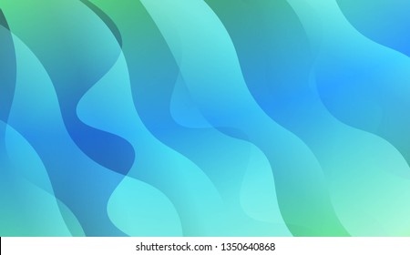 Abstract Shiny Waves. For Creative Templates, Cards, Color Covers Set. Vector Illustration with Color Gradient