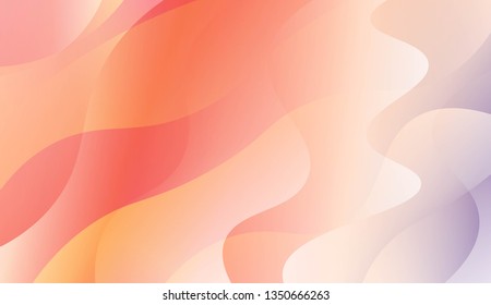 Abstract Shiny Waves. For Creative Templates, Cards, Color Covers Set. Vector Illustration with Color Gradient
